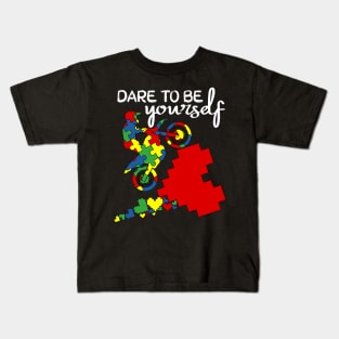 dare to be yourself be kind Kids T-Shirt